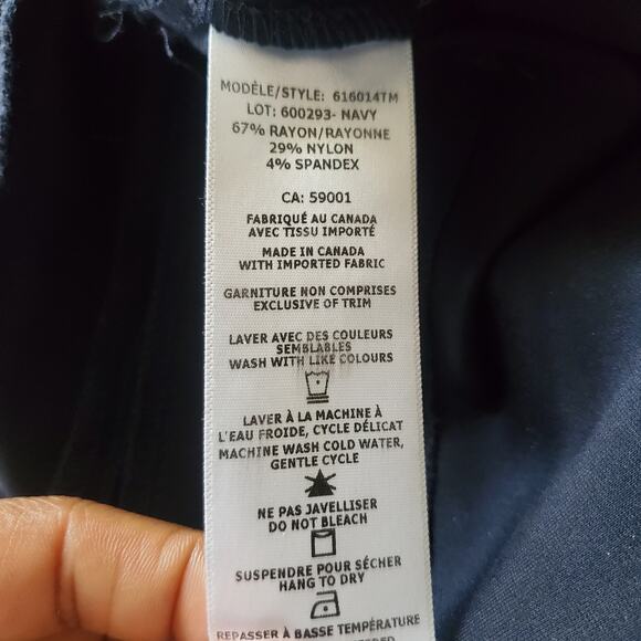 ILTM I Love Tyler Madison Navy Blue Pull Up Skinny Pants Size S - Picture 9 of 9